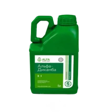 Гербіцид АЛЬФА ДИКАМБА (д.р.: дикамба 480 г/л.), тара - 5л. ALFA Smart Agro